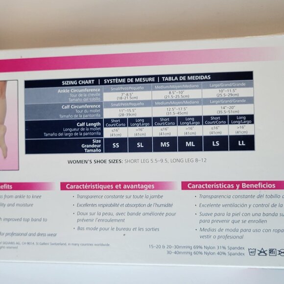 Sigvaris Medical Compression Hosiery / Knee-high / LL / Dk Navy / 783CLLW08 - Picture 5 of 5